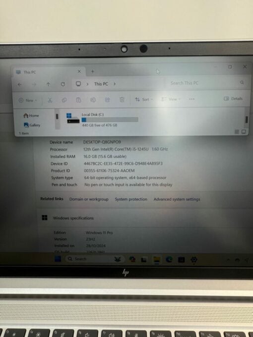 HP EliteBook 640 G9 14" i5 12th gen RAM 16GB SSD 512GB laptop SKU11868 - Image 12