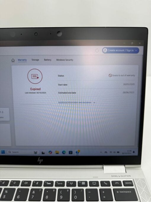 HP Elitebook 1030 x360 G4 14'' i5 8th gen SSD 256GB RAM 8GB laptop SKU11874 - Image 14