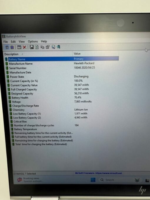 HP Elitebook 1030 x360 G4 14'' i5 8th gen SSD 256GB RAM 8GB laptop SKU11874 - Image 15