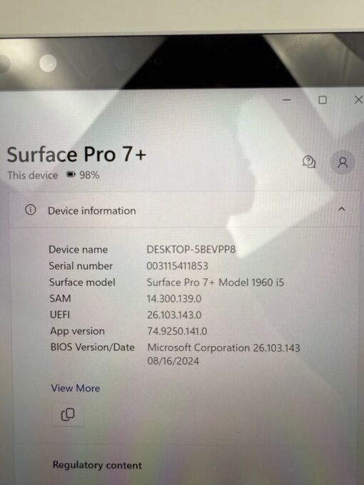 Microsoft Surface Pro7+ i5 11th Gen 12.3" SSD 256GB RAM 16GB Tablet SKU11883 - Image 11