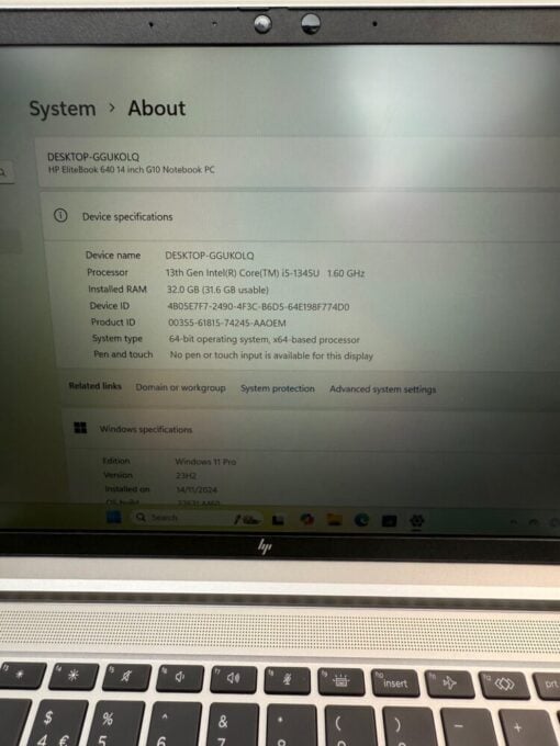HP EliteBook 640 G10 14" i5 13th gen RAM 32GB SSD 512GB warranty new laptop SKU11880 - Image 12