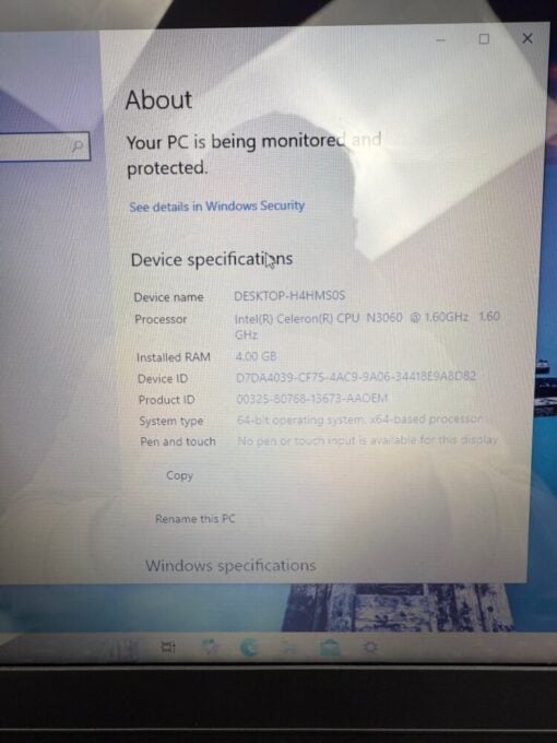 Lenovo Ideapad 110-15IBR Intel Celeron 4GB RAM 128GB SSD LAPTOP 15.6" 11890 - Image 9