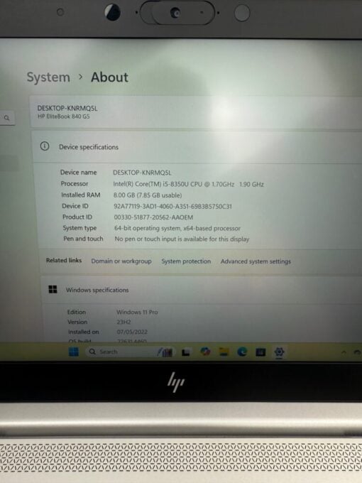 HP Elitebook 830 G6 13" i5 8th SSD 512GB RAM 16GB laptop SKU11885 - Image 11