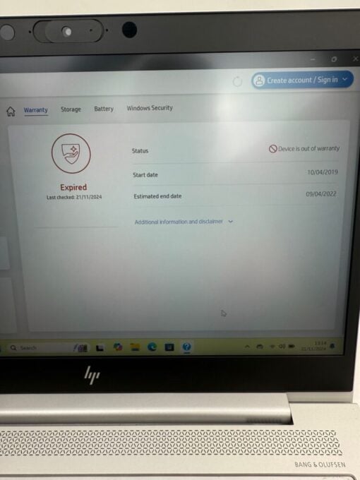 HP Elitebook 830 G6 13" i5 8th SSD 512GB RAM 16GB laptop SKU11885 - Image 16