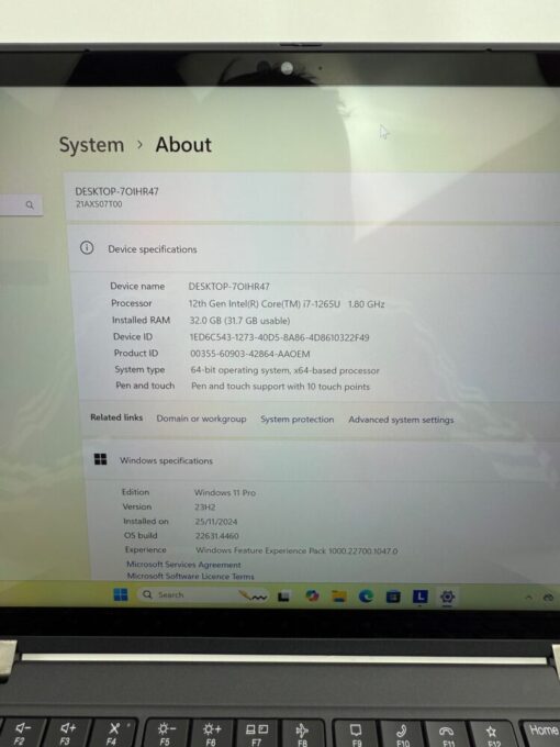 Lenovo ThinkPad X13 Yoga Gen 3 13.3" i7 12th gen RAM 32GB SSD 512GB Laptop Touch SKU11892 - Image 11