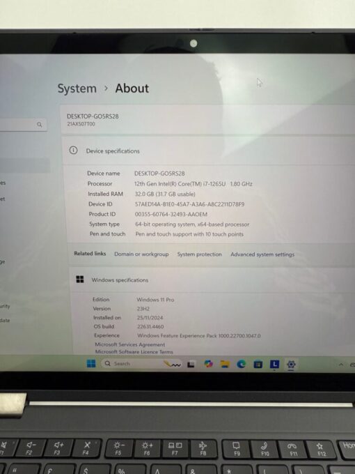 Lenovo ThinkPad X13 Yoga Gen 3 13.3" i7 12th gen RAM 32GB SSD 1TB Laptop Touch SKU11891 - Image 11