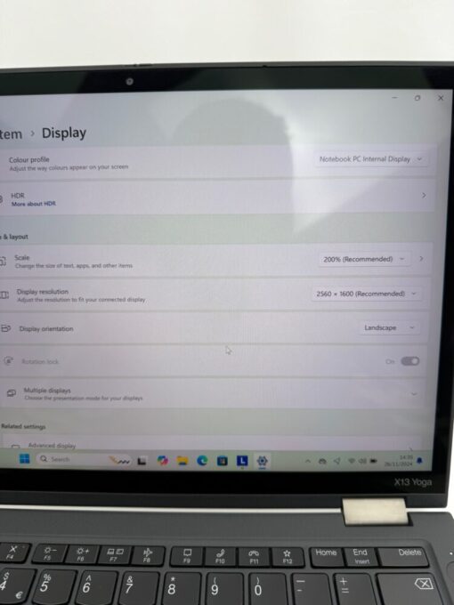 Lenovo ThinkPad X13 Yoga Gen 3 13.3" i7 12th gen RAM 32GB SSD 1TB Laptop Touch SKU11891 - Image 14