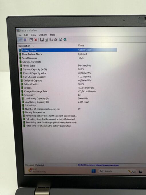 Lenovo ThinkPad L13 Gen3 13.3" i5 12th SSD256 GB RAM 16GB Laptop Warranty Touch SKU11895 - Image 16