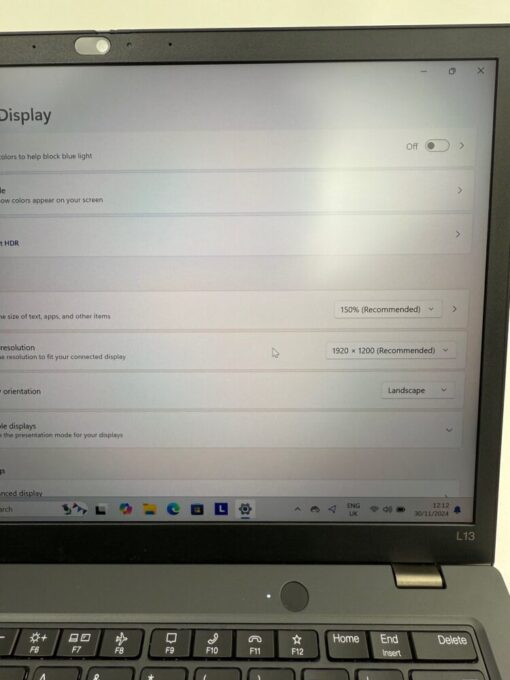 Laptop Lenovo ThinkPad L13 Gen3 13.3" i5 12th 16GB RAM 256GB SSD Warranty Touch SKU11904 - Image 12