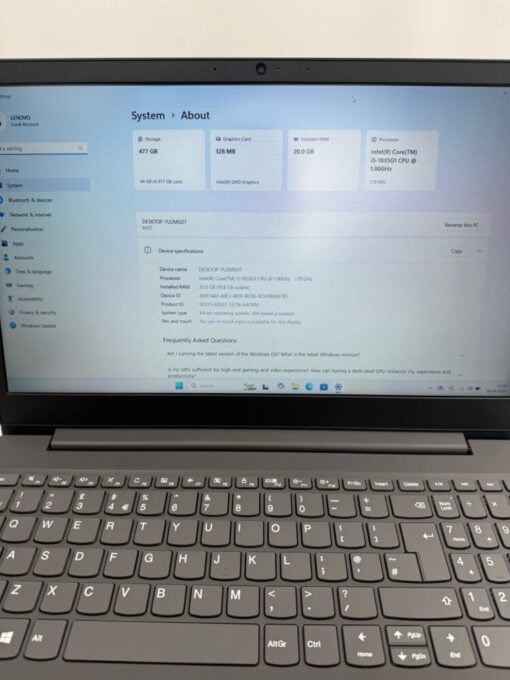 Lenovo V15-IIL 15.6" FHD Intel Core i5-10th gen 512GB SSD 20GB RAM Laptop Windows 11 13007 - Image 10