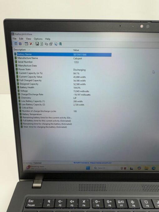 Lenovo ThinkPad 14" P14s Gen 3 i7 12th gen RAM 48GB SSD 1TB Touch SKU11899 - Image 16