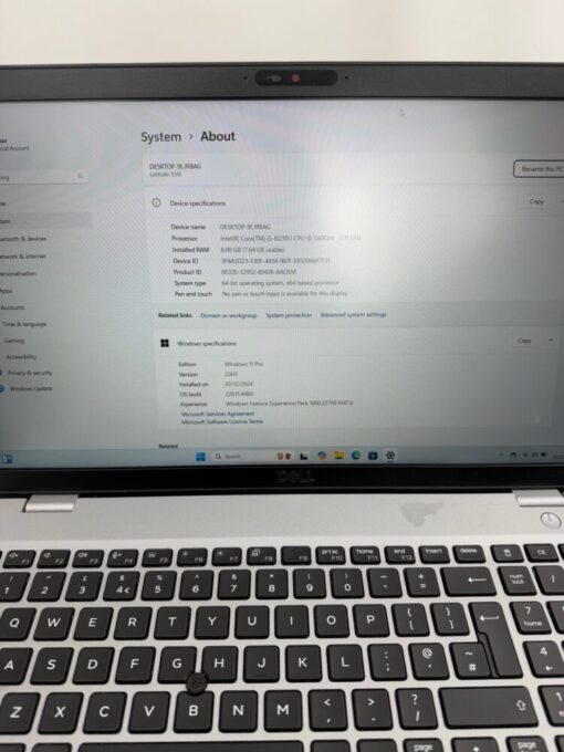 Dell Latitude 5510 15.6" i5 10th gen SSD 256GB RAM 8GB laptop SKU11906 - Image 13