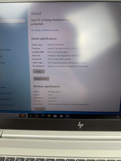HP Elitebook 850 G6 15.6" i5 8th Gen SSD 256GB RAM 8GB Laptop GRADE A- SKU 11914 - Image 11
