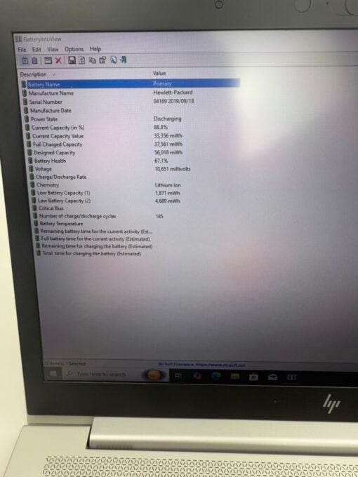 HP Elitebook 850 G6 15.6" i5 8th Gen SSD 256GB RAM 8GB Laptop GRADE A- SKU 11914 - Image 15