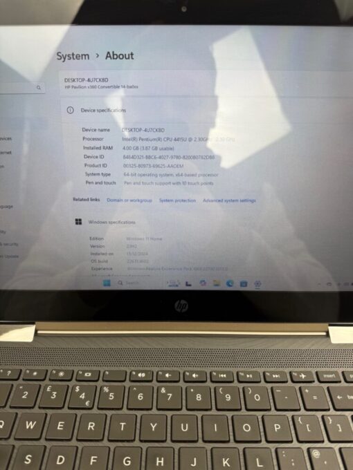HP Pavilion x360 14" Touch Intel 4415U RAM 4GB SSD 128GB Touch Screen Laptop SKU11916 - Image 10