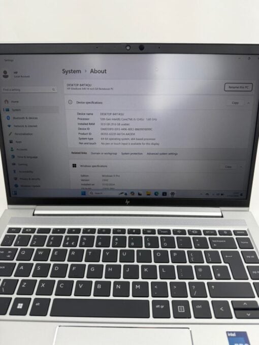 HP EliteBook 640 G9 14" i5 12th gen RAM 32GB SSD 256GB warranty laptop SKU11917 - Image 11