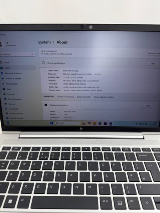 HP EliteBook 640 G9 14" i5 12th gen RAM 32GB SSD 512GB Laptop SKU11919 - Image 11