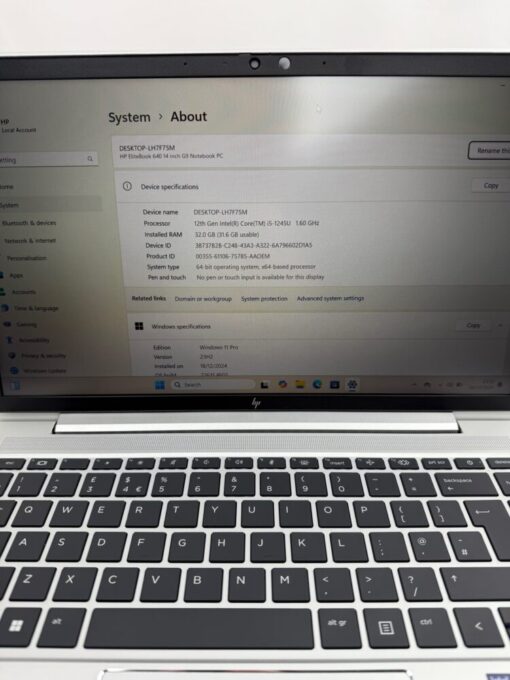 HP EliteBook 640 G9 14" i5 12th gen RAM 32GB SSD 512GB Laptop SKU11920 - Image 11
