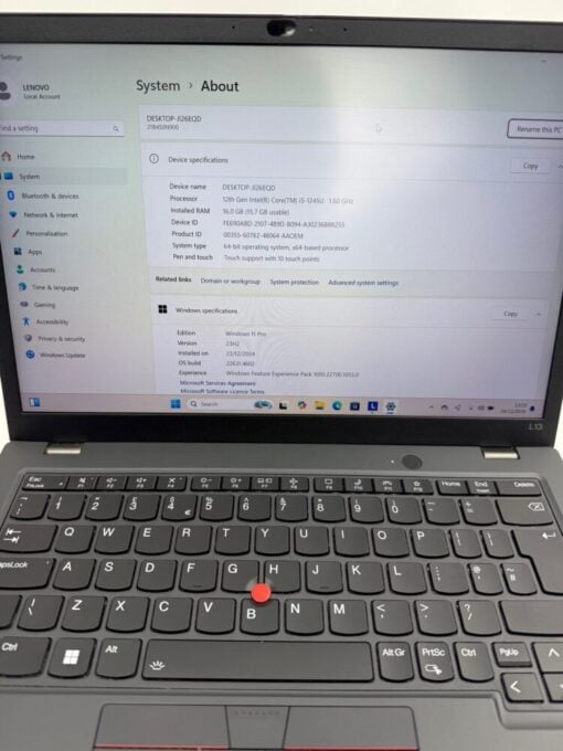 Laptop Lenovo ThinkPad L13 Gen3 13.3" Warranty Touch i5 12th 16GB RAM 256GB SSD SKU11930 - Image 10