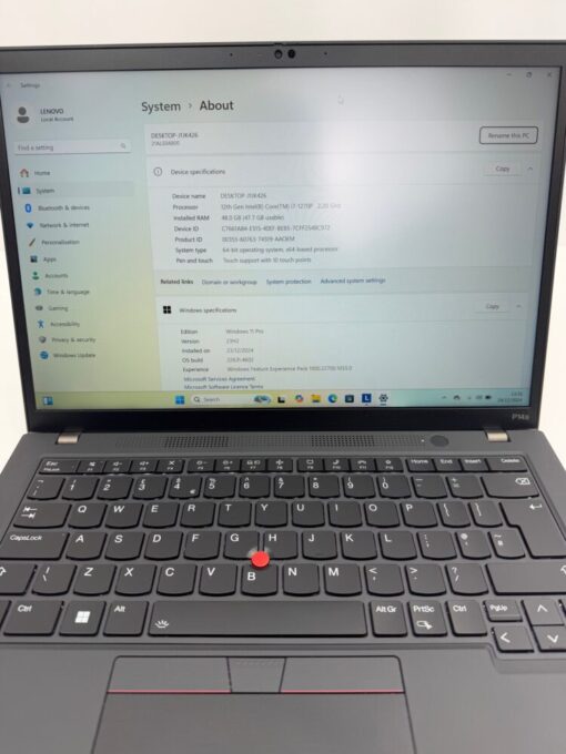 Lenovo ThinkPad 14" P14s Gen 3 i7 12th gen RAM 48GB SSD 1TB Touch SKU11924 - Image 11