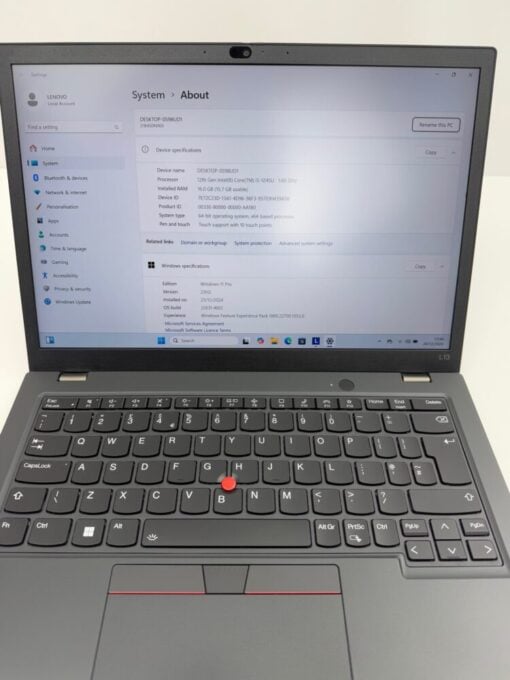Laptop Lenovo ThinkPad L13 Gen3 13.3" i5 12th 16GB RAM 256GB SSD Warranty Touch SKU11931 - Image 10
