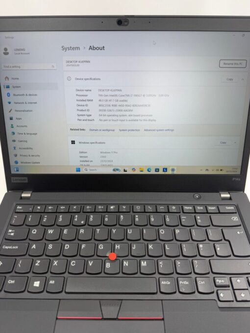 Lenovo ThinkPad 14" P14s Gen 2 i7 11th gen RAM 48GB SSD 1TB SKU11927 - Image 10
