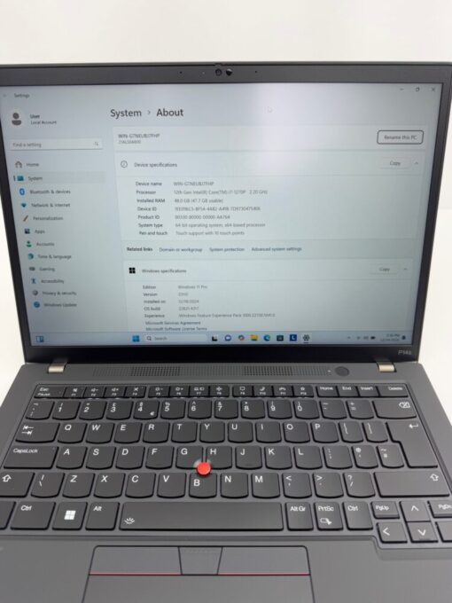 Lenovo ThinkPad 14" P14s Gen 3 i7 12th gen RAM 48GB SSD 1TB Touch SKU11926 - Image 10