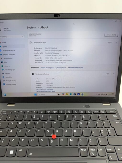 Lenovo ThinkPad L13 Gen3 Touch 13.3" i5 12th 16GB RAM 256GB SSD Laptop Warranty SKU11928 - Image 10