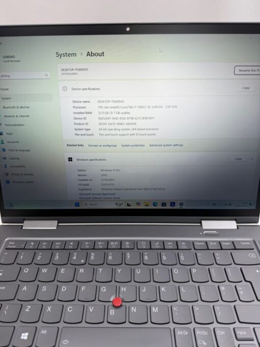 Lenovo ThinkPad X1 Yoga 6th gen 14" i7 11th gen RAM 32GB SSD 512GB Touch SKU11948 - Image 11