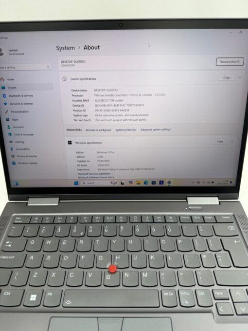 Lenovo ThinkPad X1 Yoga 6th gen Laptop 14" i7 11th gen RAM 32GB SSD 512GB  SKU11947 - Image 11