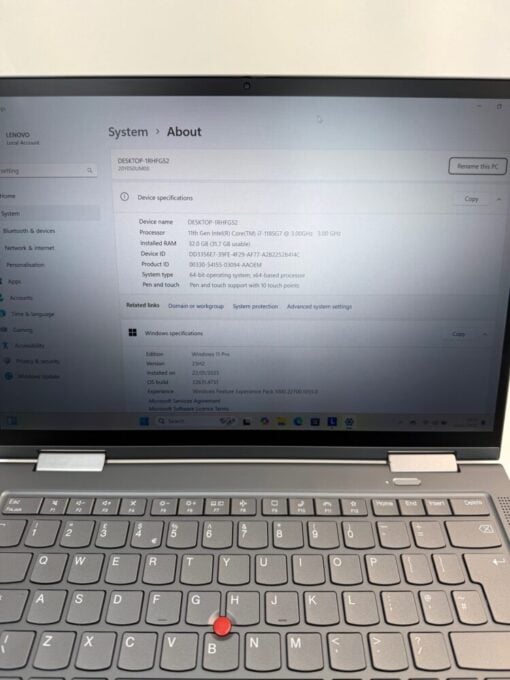 Lenovo ThinkPad X1 Yoga 6th gen 14" i7 11th gen SSD 512GB RAM 32GB TouchScreen SKU11946 - Image 12