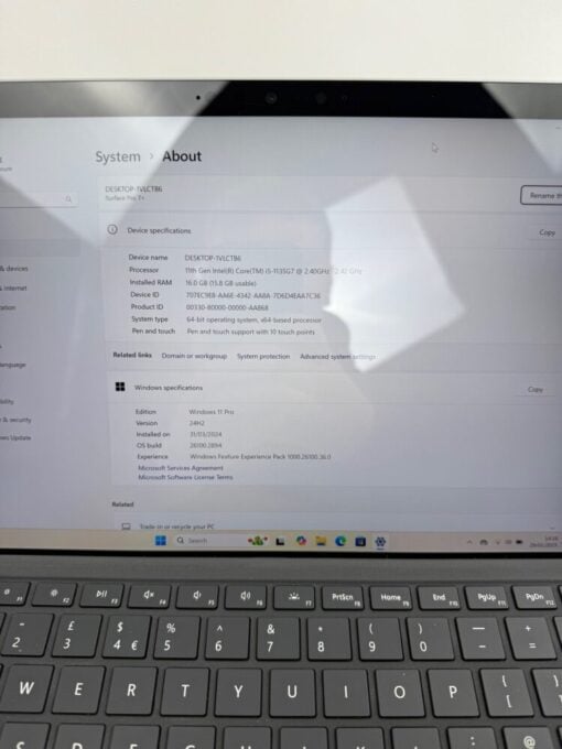 Microsoft Surface Pro7+ i5 11th Gen 12.3" SSD 256GB RAM 16GB Tablet SKU11952 - Image 9