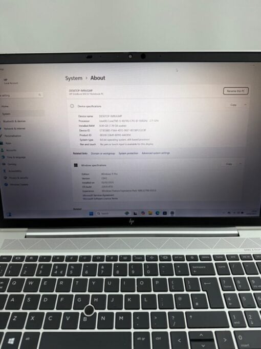 HP Elitebook 850 G7 15.6" i5 10th SSD 256GB RAM 8GB Laptop 11955 - Image 10