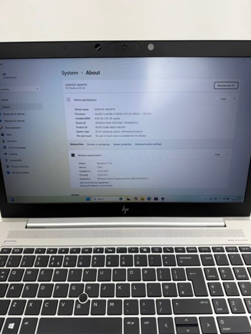 HP Elitebook 850 G6 15.6" i5 8th Gen SSD 256GB RAM 8GB Laptop GRADE A- SKU 11959 - Image 10
