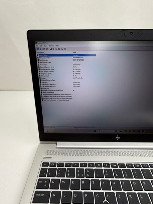 HP Elitebook 850 G5 15.6" i5 8th Gen SSD 256GB RAM 8GB Laptop GRADE A- SKU 11976 - Image 14