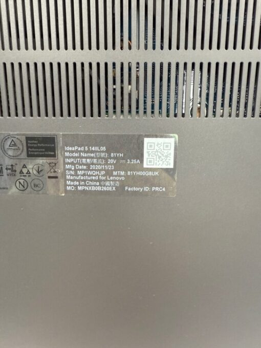 Lenovo IdeaPad 5 14IIL05 14" i5 10th Gen RAM 8GB SSD 256GB laptop SKU11977 - Image 10