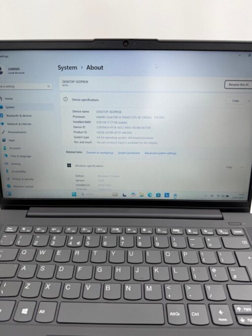 Lenovo IdeaPad 5 14IIL05 14" i5 10th Gen RAM 8GB SSD 256GB laptop SKU11977 - Image 11