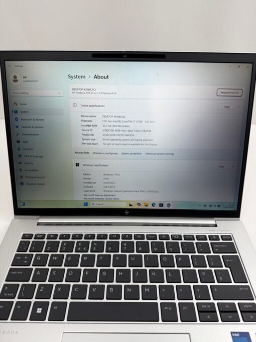 HP EliteBook 1040 G10 14" i7 13th gen RAM 32GB SSD 512GB Warranty Laptop SKU11982 - Image 10