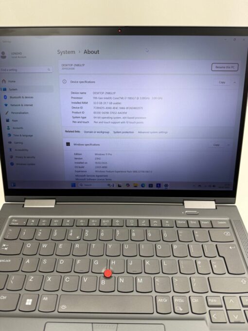 Lenovo ThinkPad X1 Yoga 6th gen 14" Laptop i7 11th gen RAM 32GB SSD 512GB Touch SKU11989 - Image 10