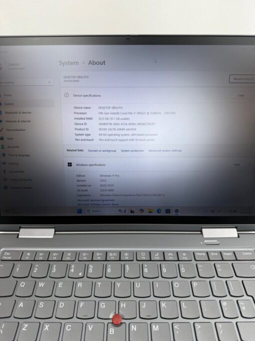 Lenovo X1 Yoga 6th gen 14" Laptop i7 11th gen RAM 32GB SSD 512GB Touch SKU11986 - Image 10