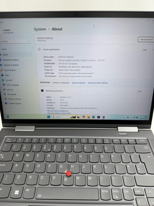 Lenovo X1 Yoga 6th gen 14" Laptop i7 11th gen RAM 32GB SSD 1TB Touch SKU11985 - Image 10