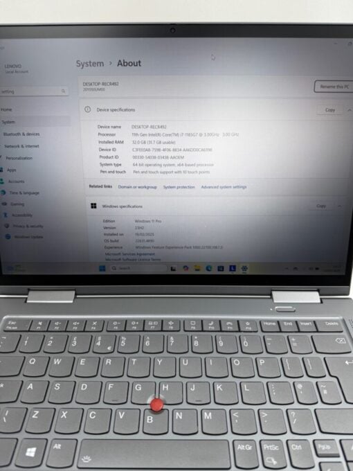 Lenovo X1 Yoga 6th gen 14" Laptop i7 11th gen RAM 32GB SSD 512GB Touch SKU11988 - Image 10
