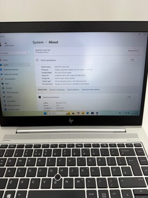 HP Elitebook 840 G6 14" i5 8th Gen RAM 16GB SSD 512GB Laptop 11990 - Image 10
