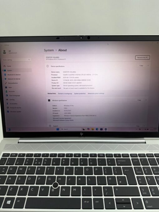 HP Elitebook 850 G7 15.6" i5 10th SSD 256GB RAM 8GB Laptop 11995 - Image 10