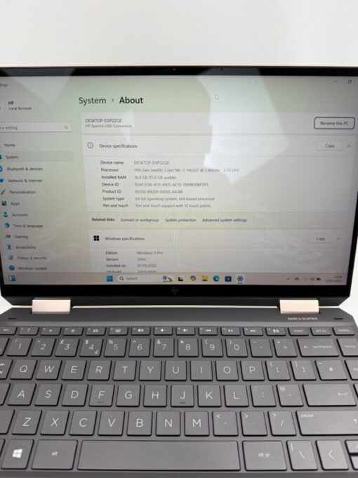 HP Spectre x360 13-AW2024NA 13.3" Touch i7 11th Gen SSD 512GB RAM 16GB Grade A - Laptop SKU12001 - Image 10