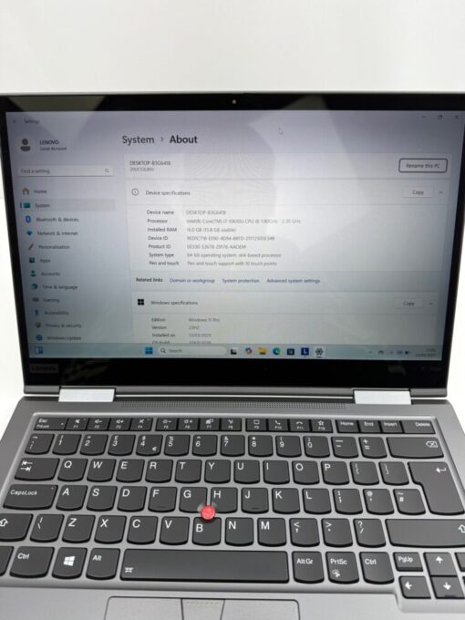Laptop Lenovo ThinkPad X1 Yoga 5th 14" Grade A- i7 10th gen RAM 16GB SSD 512GB SKU12000 - Image 11