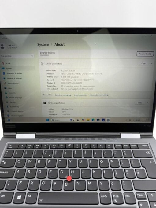 Lenovo ThinkPad X1 Yoga 5th gen 14" i7 10th gen SSD 512GB RAM 16GB Grade A SKU11999 - Image 11