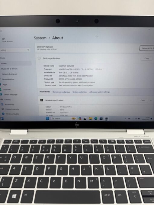 HP Elitebook 1030 x360 G4 14'' i5 8th gen SSD 256GB RAM 8GB laptop SKU11204 - Image 10