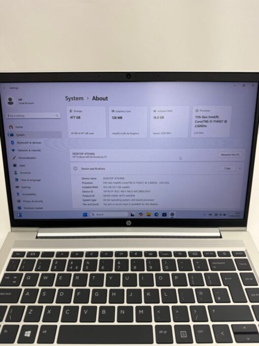 HP Probook 640 G8 14" i5 11th gen RAM 16GB SSD 512GB Laptop SKU12045 - Image 11