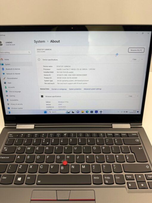 Lenovo ThinkPad X1 Yoga 5th gen 14" i7 10th gen SSD 512GB RAM 16GB Grade A SKU12011 - Image 10